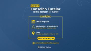 ABERTAS AS INSCRIES PARA O CONSELHO TUTELAR