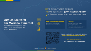 Atendimento da Justia Eleitoral em Mariana Pimentel!