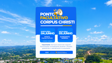 PONTO FACULTATIVO � CORPUS CHRISTI