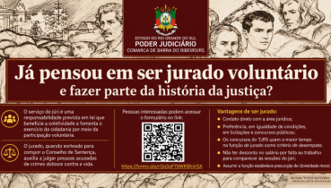 Seja jurado volunt�rio!