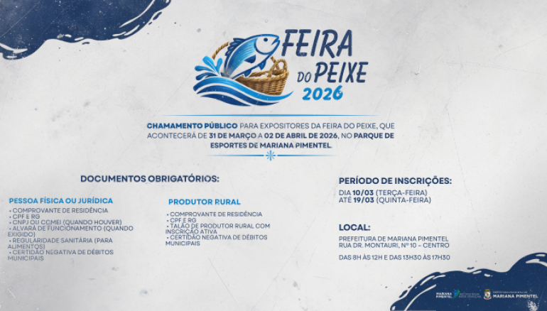 Chamamento P�blico � Feira do Peixe 2026