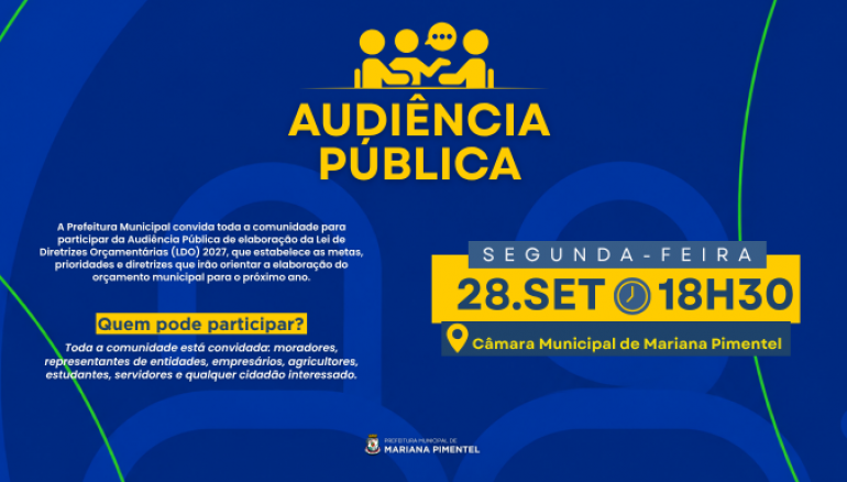 Audi�ncia P�blica � LDO 2027